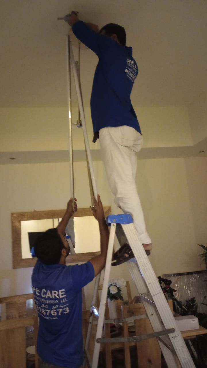 SC House Movers loading villa furniture in Abu Dhabi