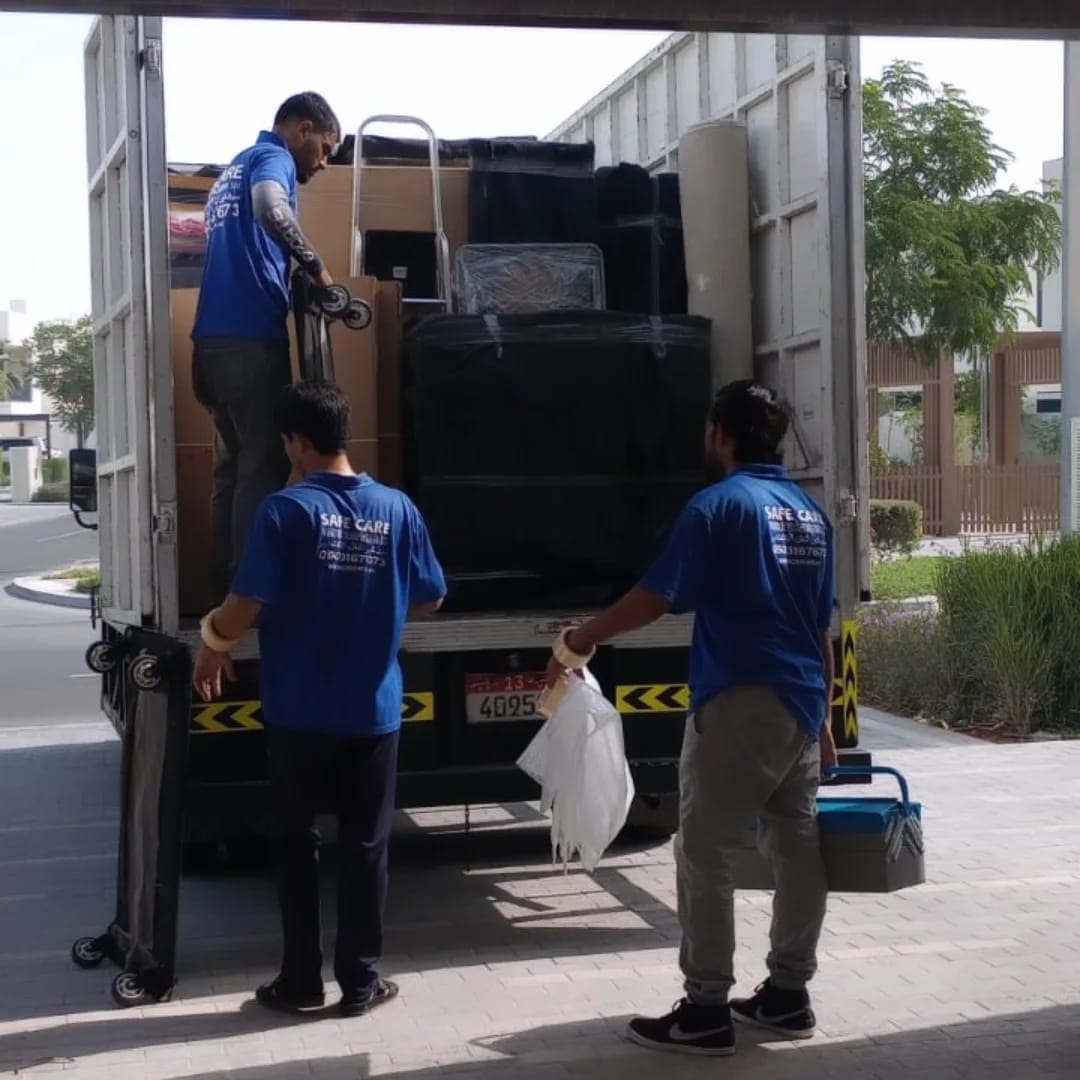 Furniture being moved by SC House Movers in Abu Dhabi